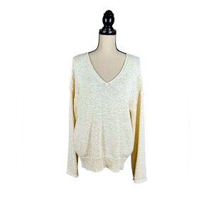 J. Crew Flare Sleeve Swing Sweater - XL- Natural Color